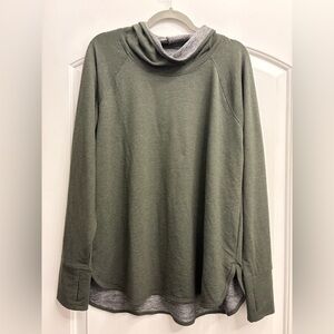 Olive Green Cowl Neck Sweater